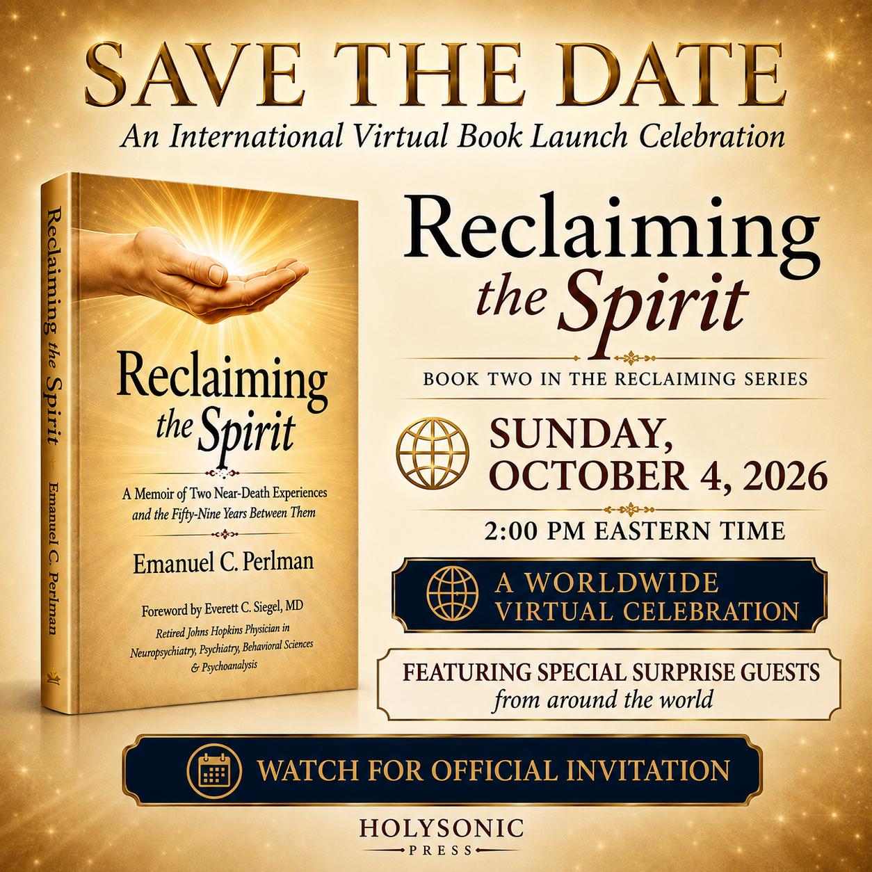 Reclaiming the Spirit virtual launch announcement